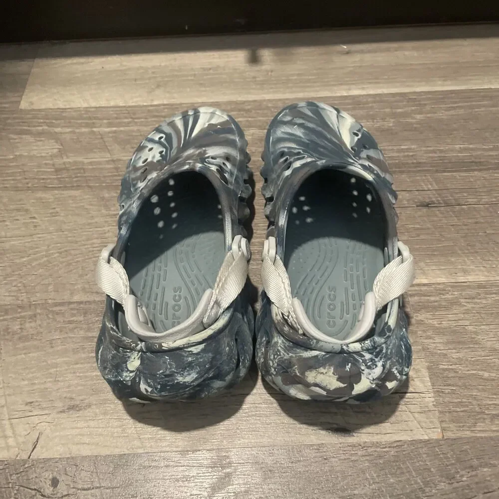 Crocs Echo Clog Marbled Black Sand Multi Kids Size C13 Kids 13
